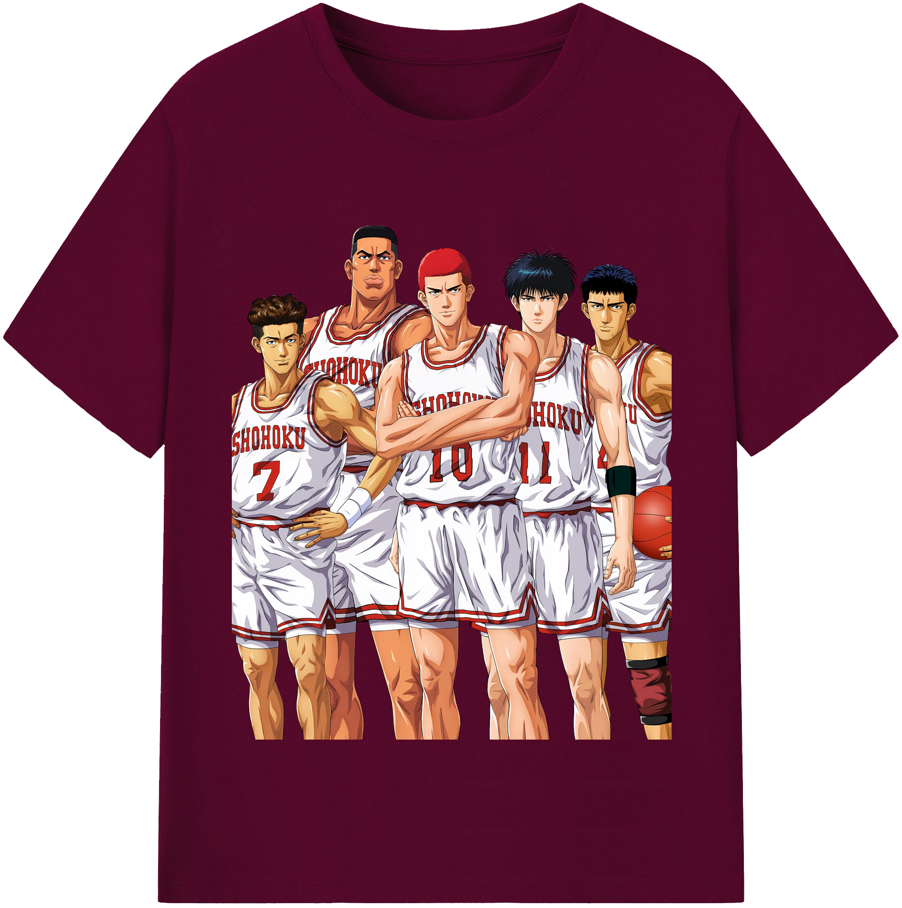 （画像用） SLAM DUNK／スラムダンク レディースカジュアルプリントTシャツ（綿100％）
